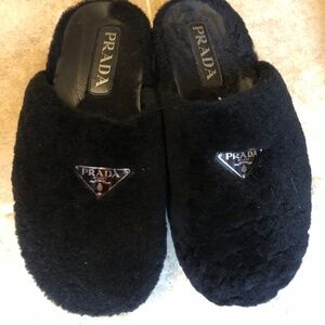 Prada Sherling Slides
